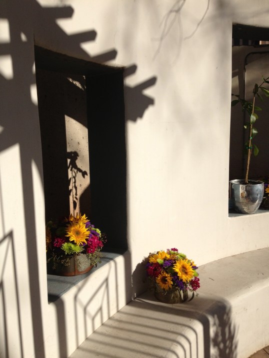 Afternoon shadows at Tucson Museum of Art courtyard