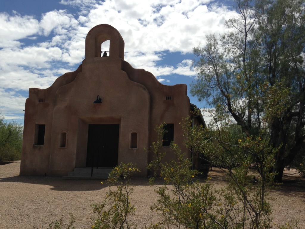 The north facing entrance to San Pedro Chapel