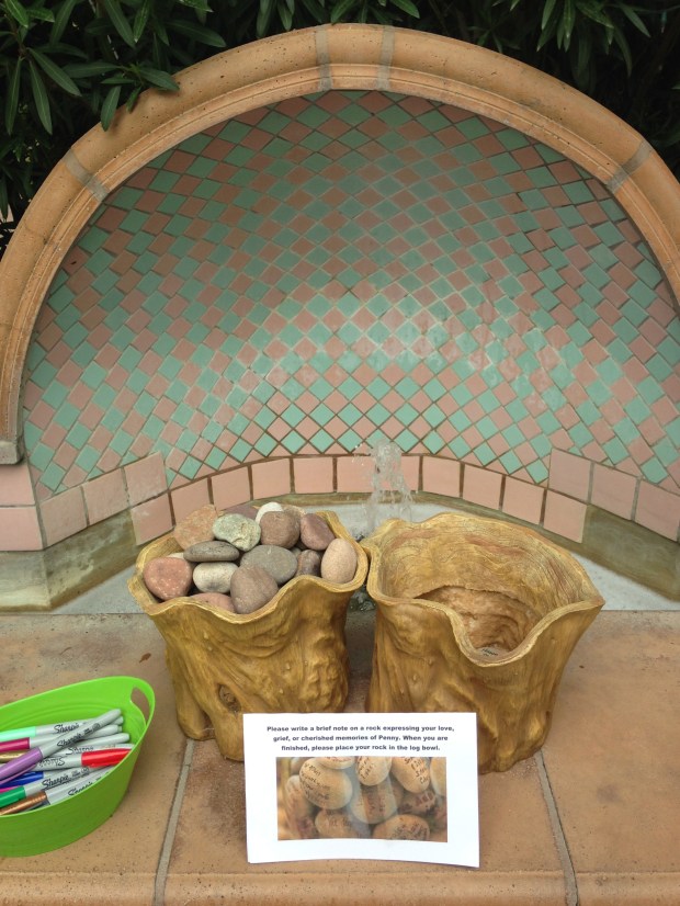 Remembrance with rocks at the Tucson Botanical Gardens